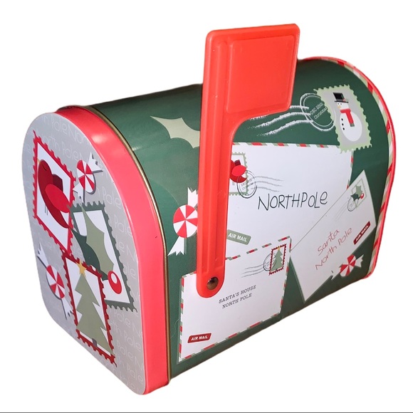 Christmas Letters to Santa Tin Mini Mailbox - Picture 2 of 9
